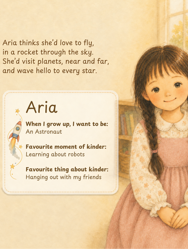 A child's own page